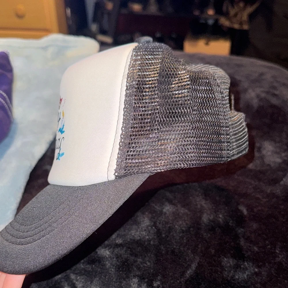 Festive Christmas Trucker Hat - Black and White